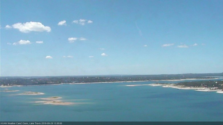 Lake Travis webcam, August 28, 2018 12:40 PM CT