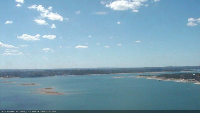 Lake Travis webcam, August 28, 2018 2:15 PM CT