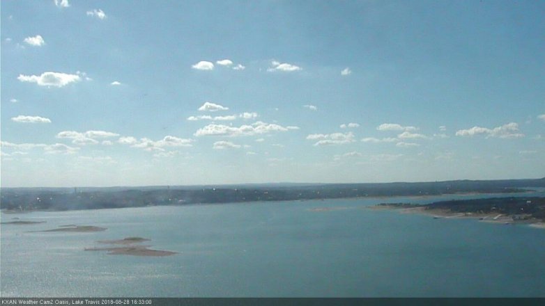 Lake Travis webcam, August 28, 2018 3:35 PM CT