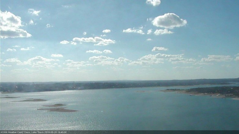 Lake Travis webcam, August 28, 2018 3:50 PM CT
