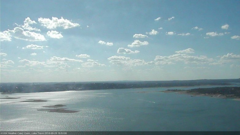 Lake Travis webcam, August 28, 2018 3:55 PM CT