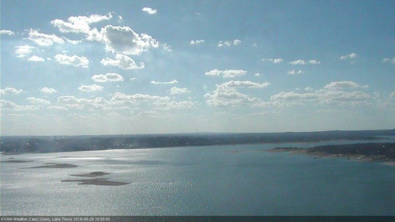 Lake Travis webcam, August 28, 2018 4:00 PM CT