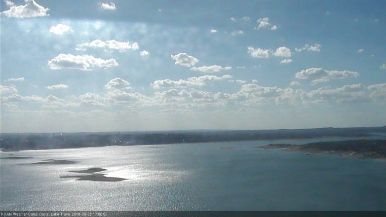 Lake Travis webcam, August 28, 2018 4:10 PM CT
