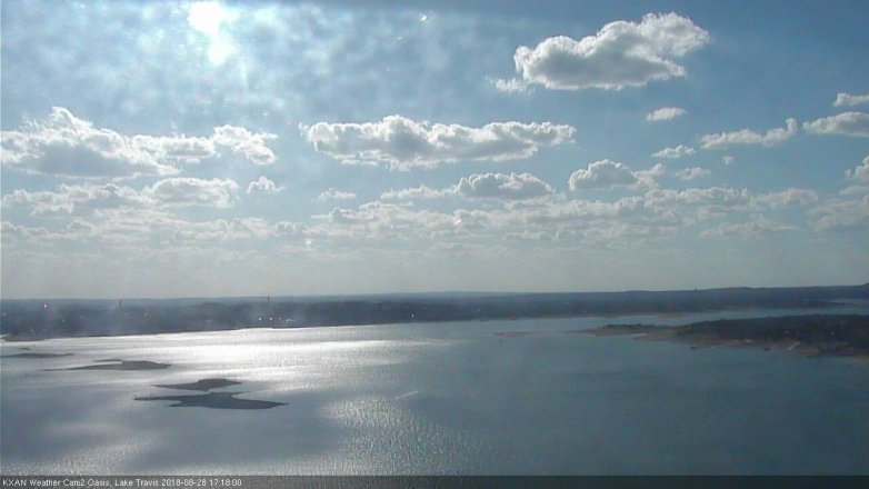 Lake Travis webcam, August 28, 2018 4:20 PM CT
