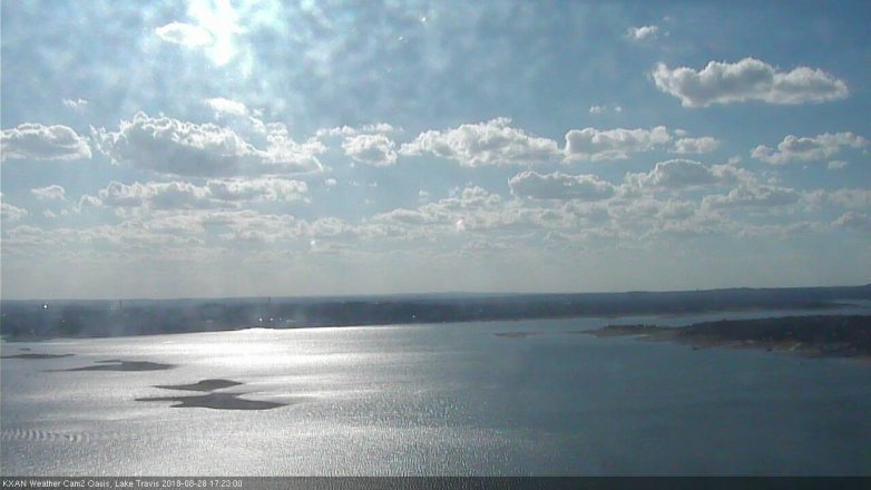 Lake Travis webcam, August 28, 2018 4:25 PM CT