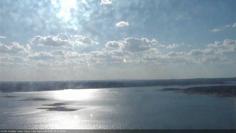 Lake Travis webcam, August 28, 2018 4:40 PM CT