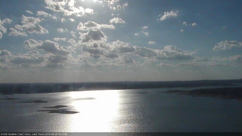 Lake Travis webcam, August 28, 2018 5:15 PM CT