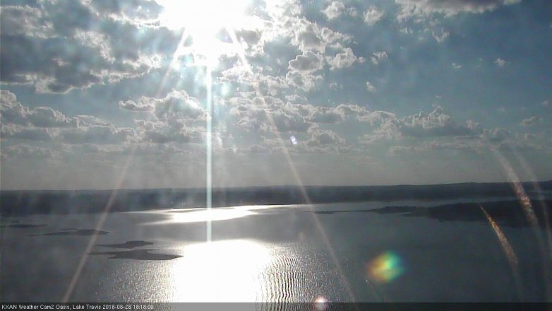 Lake Travis webcam, August 28, 2018 5:20 PM CT