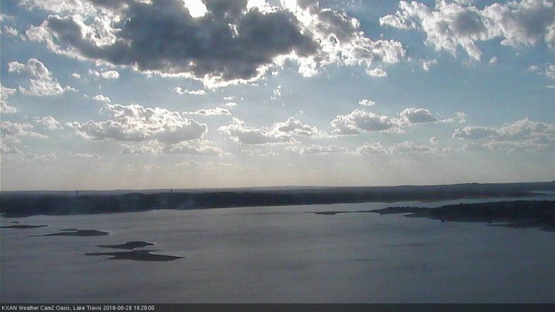 Lake Travis webcam, August 28, 2018 5:30 PM CT