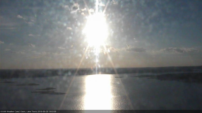 Lake Travis webcam, August 28, 2018 6:05 PM CT