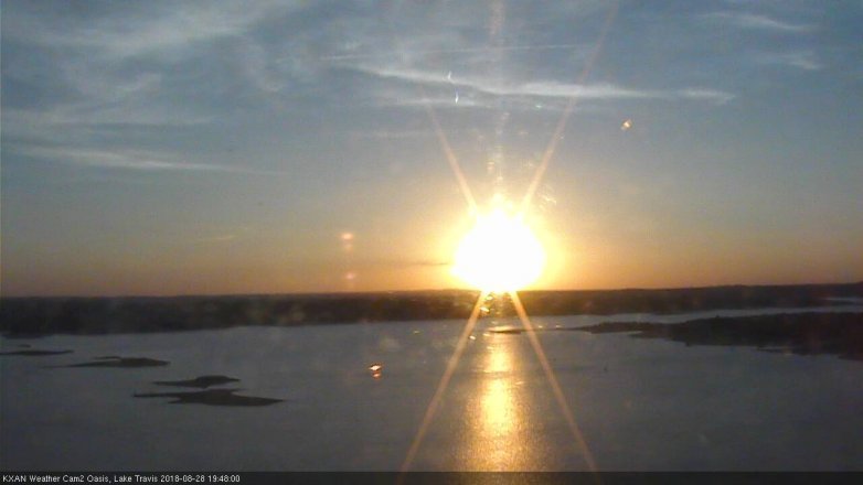 Lake Travis webcam, August 28, 2018 6:50 PM CT