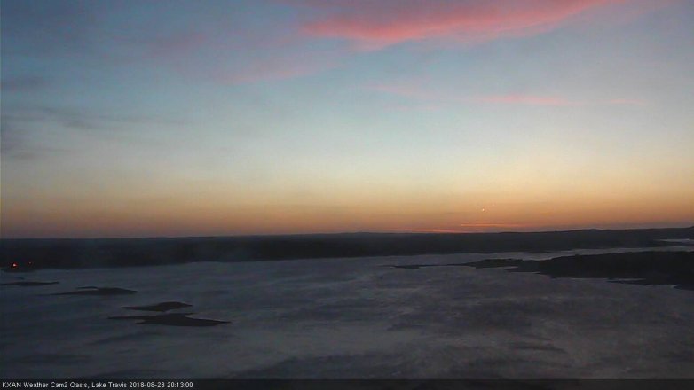 Lake Travis webcam, August 28, 2018 7:15 PM CT