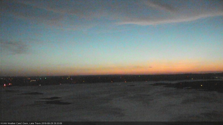 Lake Travis webcam, August 28, 2018 7:35 PM CT
