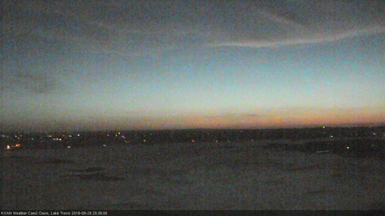 Lake Travis webcam, August 28, 2018 7:40 PM CT
