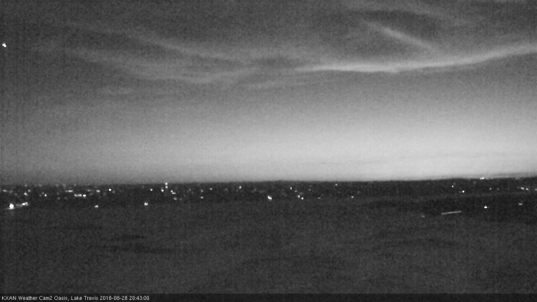 Lake Travis webcam, August 28, 2018 7:45 PM CT