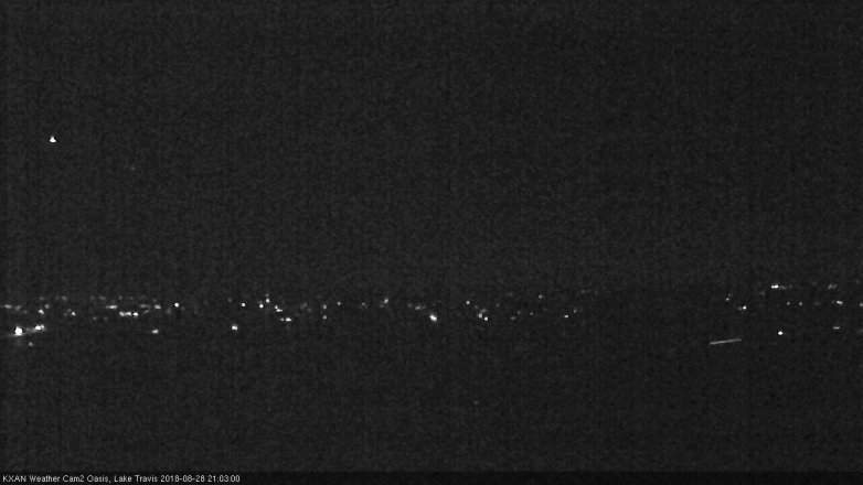 Lake Travis webcam, August 28, 2018 8:05 PM CT