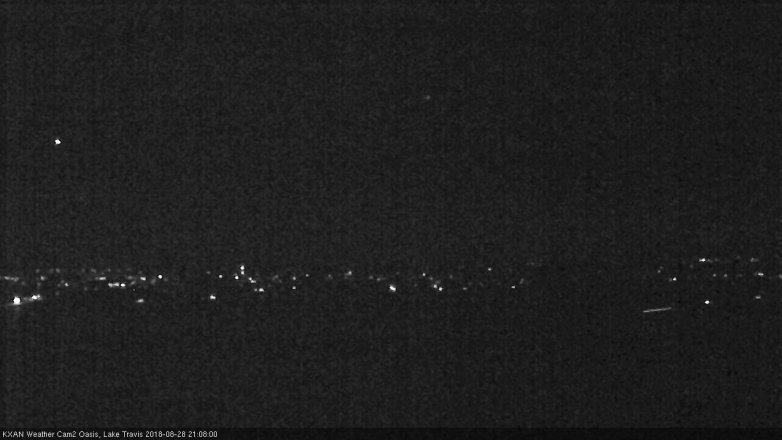 Lake Travis webcam, August 28, 2018 8:10 PM CT