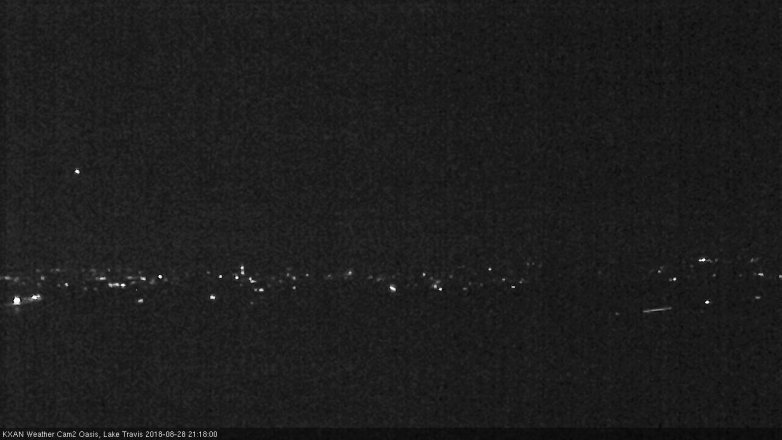 Lake Travis webcam, August 28, 2018 8:20 PM CT