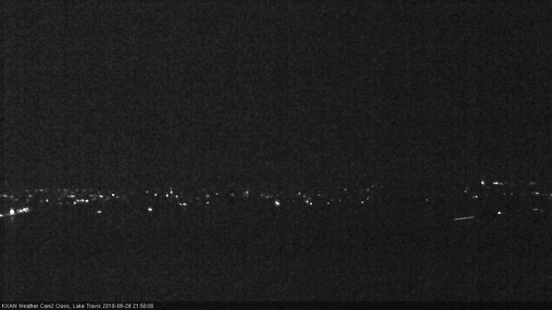 Lake Travis webcam, August 28, 2018 9:00 PM CT