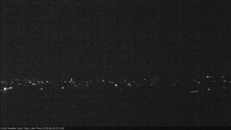 Lake Travis webcam, August 28, 2018 9:15 PM CT