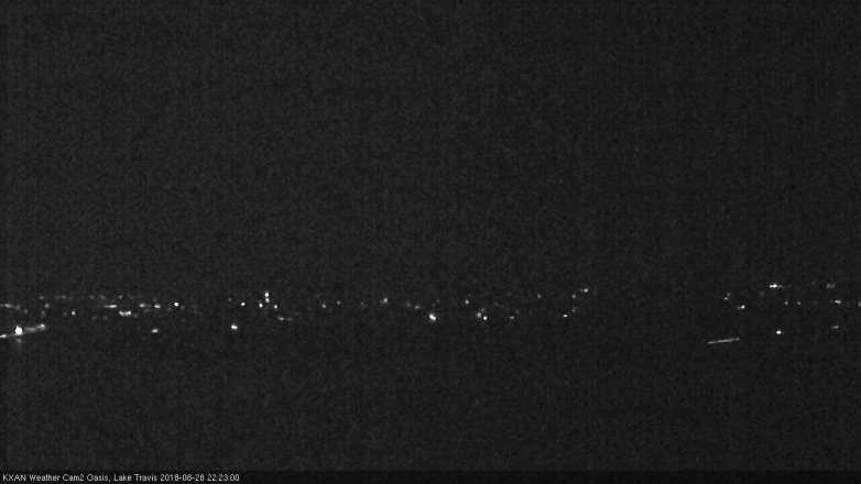 Lake Travis webcam, August 28, 2018 9:25 PM CT