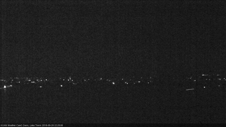 Lake Travis webcam, August 28, 2018 9:30 PM CT