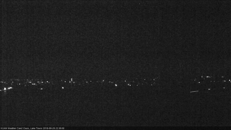 Lake Travis webcam, August 28, 2018 9:40 PM CT