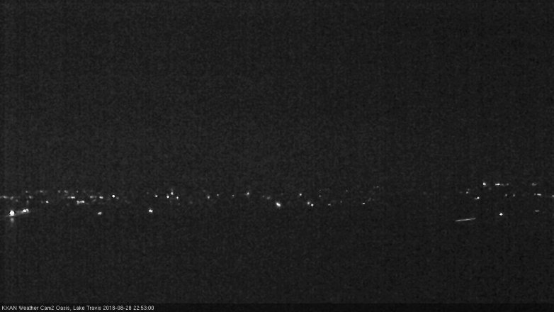 Lake Travis webcam, August 28, 2018 9:55 PM CT
