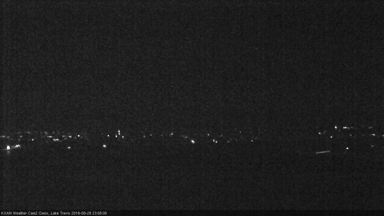 Lake Travis webcam, August 28, 2018 10:10 PM CT