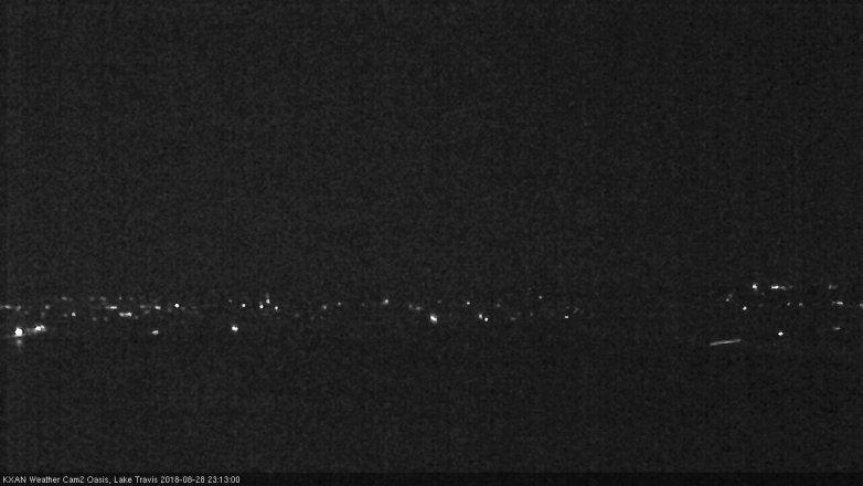 Lake Travis webcam, August 28, 2018 10:15 PM CT