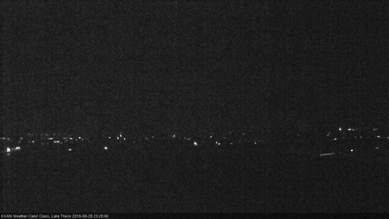 Lake Travis webcam, August 28, 2018 10:30 PM CT
