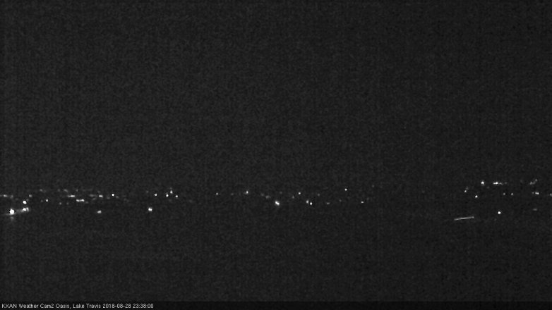 Lake Travis webcam, August 28, 2018 10:40 PM CT