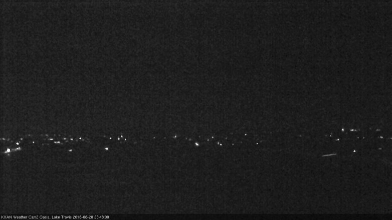 Lake Travis webcam, August 28, 2018 10:50 PM CT