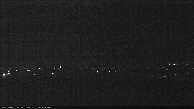 Lake Travis webcam, August 28, 2018 10:55 PM CT
