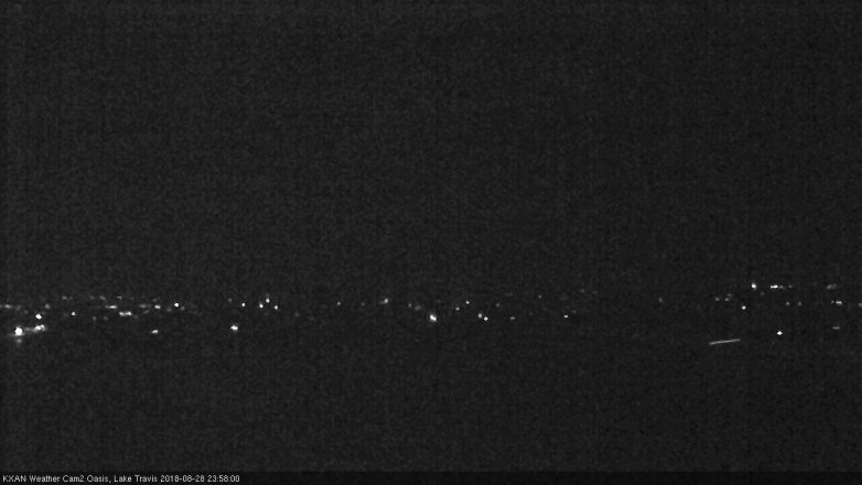 Lake Travis webcam, August 28, 2018 11:00 PM CT