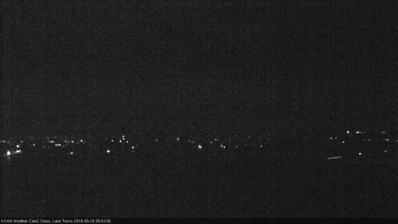 Lake Travis webcam, August 28, 2018 11:05 PM CT