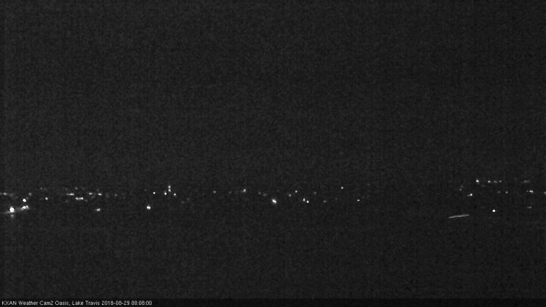 Lake Travis webcam, August 28, 2018 11:10 PM CT
