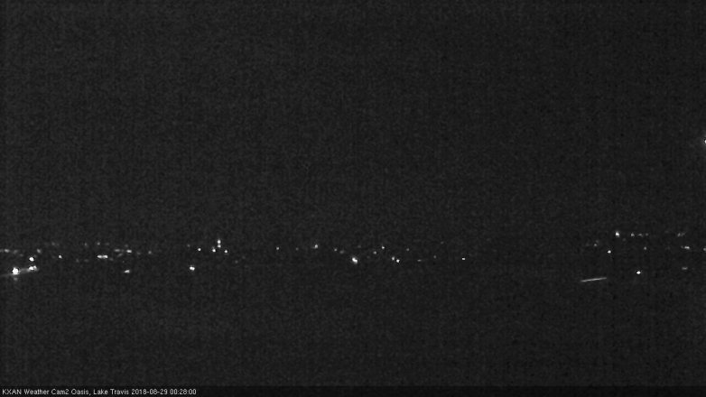 Lake Travis webcam, August 28, 2018 11:30 PM CT
