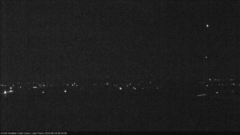 Lake Travis webcam, August 28, 2018 11:35 PM CT