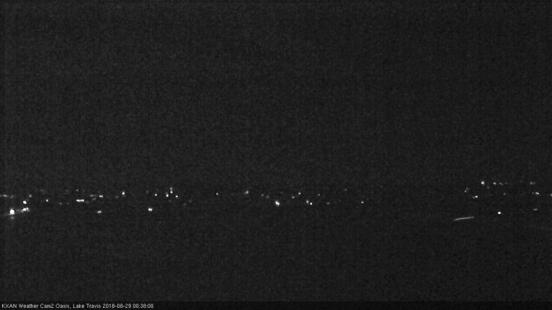 Lake Travis webcam, August 28, 2018 11:40 PM CT