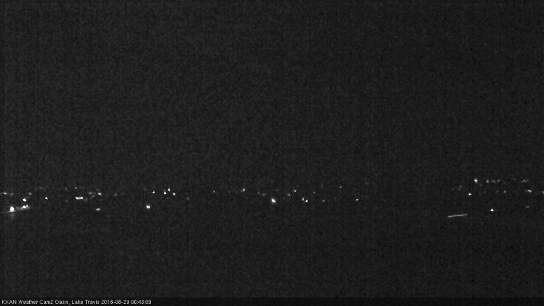 Lake Travis webcam, August 28, 2018 11:45 PM CT