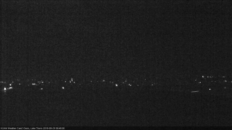 Lake Travis webcam, August 28, 2018 11:50 PM CT