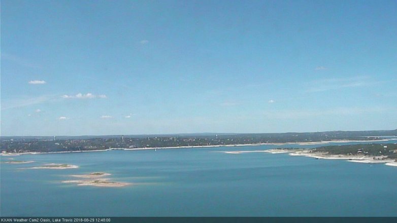 Lake Travis webcam, August 29, 2018 11:50 AM CT