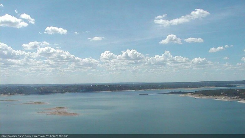 Lake Travis webcam, August 29, 2018 2:20 PM CT