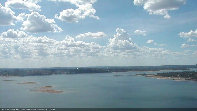 Lake Travis webcam, August 29, 2018 2:50 PM CT