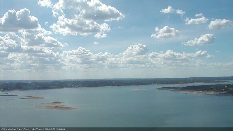 Lake Travis webcam, August 29, 2018 3:10 PM CT