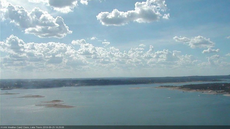 Lake Travis webcam, August 29, 2018 3:30 PM CT