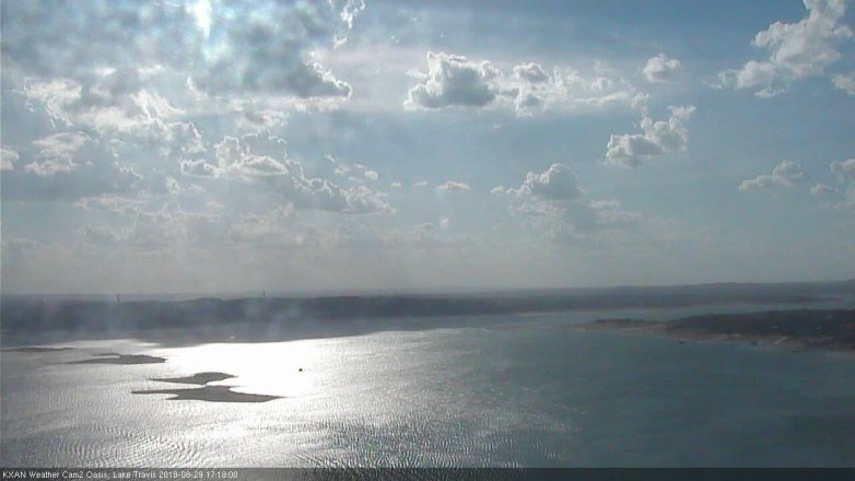 Lake Travis webcam, August 29, 2018 4:20 PM CT