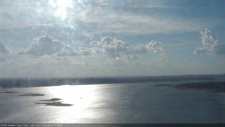 Lake Travis webcam, August 29, 2018 4:40 PM CT