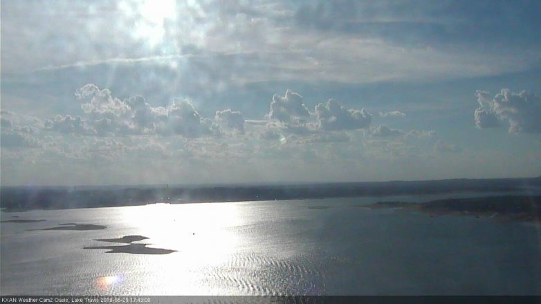 Lake Travis webcam, August 29, 2018 4:45 PM CT